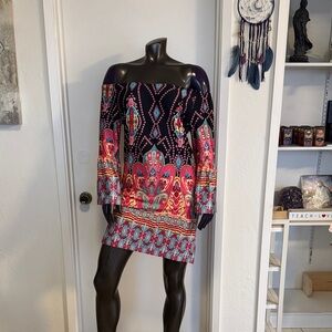 Colorful Off-Shoulder Dress